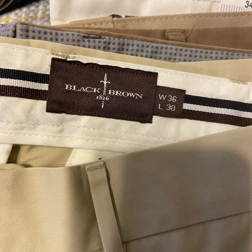 Black Brown 1826” Light Tan Khaki Pant - Picture 4 of 4